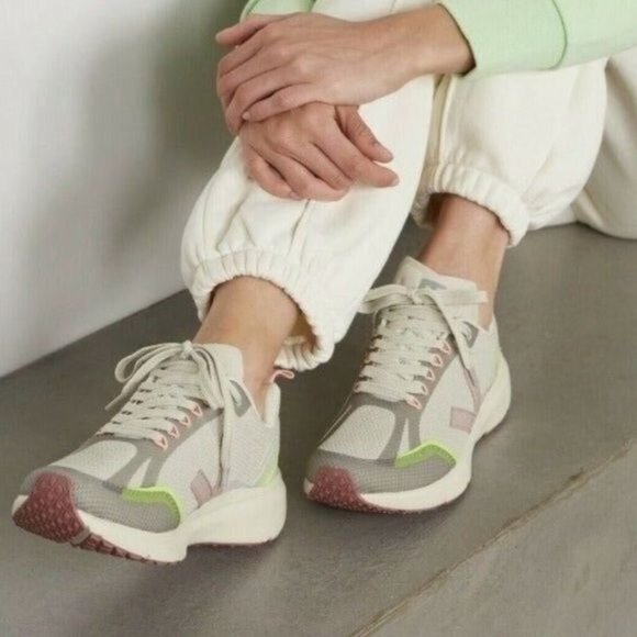 VEJA Women's Natural Babe Jaune Fluo Condor 2 Alveomesh  Running Shoes Sz 10 251 - Picture 2 of 16